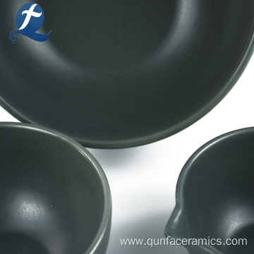 Custom Black Ceramic Rice Bowl Wholesale